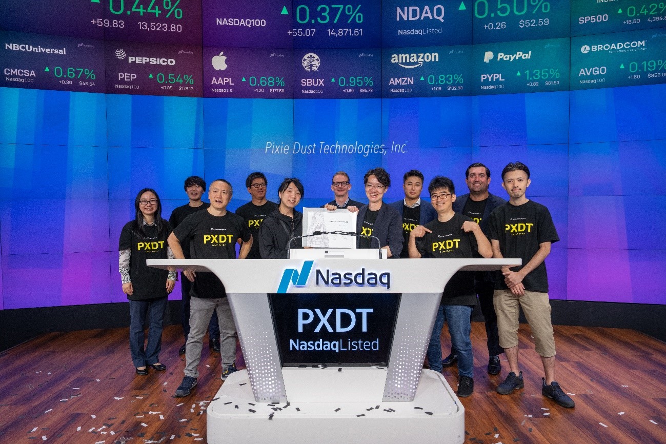 Pixie Dust Technologies, Inc. Holds a Listing Ceremony at Nasdaq MarketSite